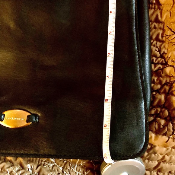 Vintage Liz Claiborne Black Crossbody 5 Compartments Comfy Adjustable Straps - Picture 8 of 16